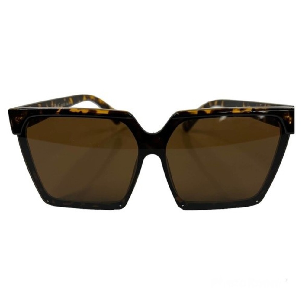 Sunglasses Brown turtle shell chic square colored stylish boho baddie normcore